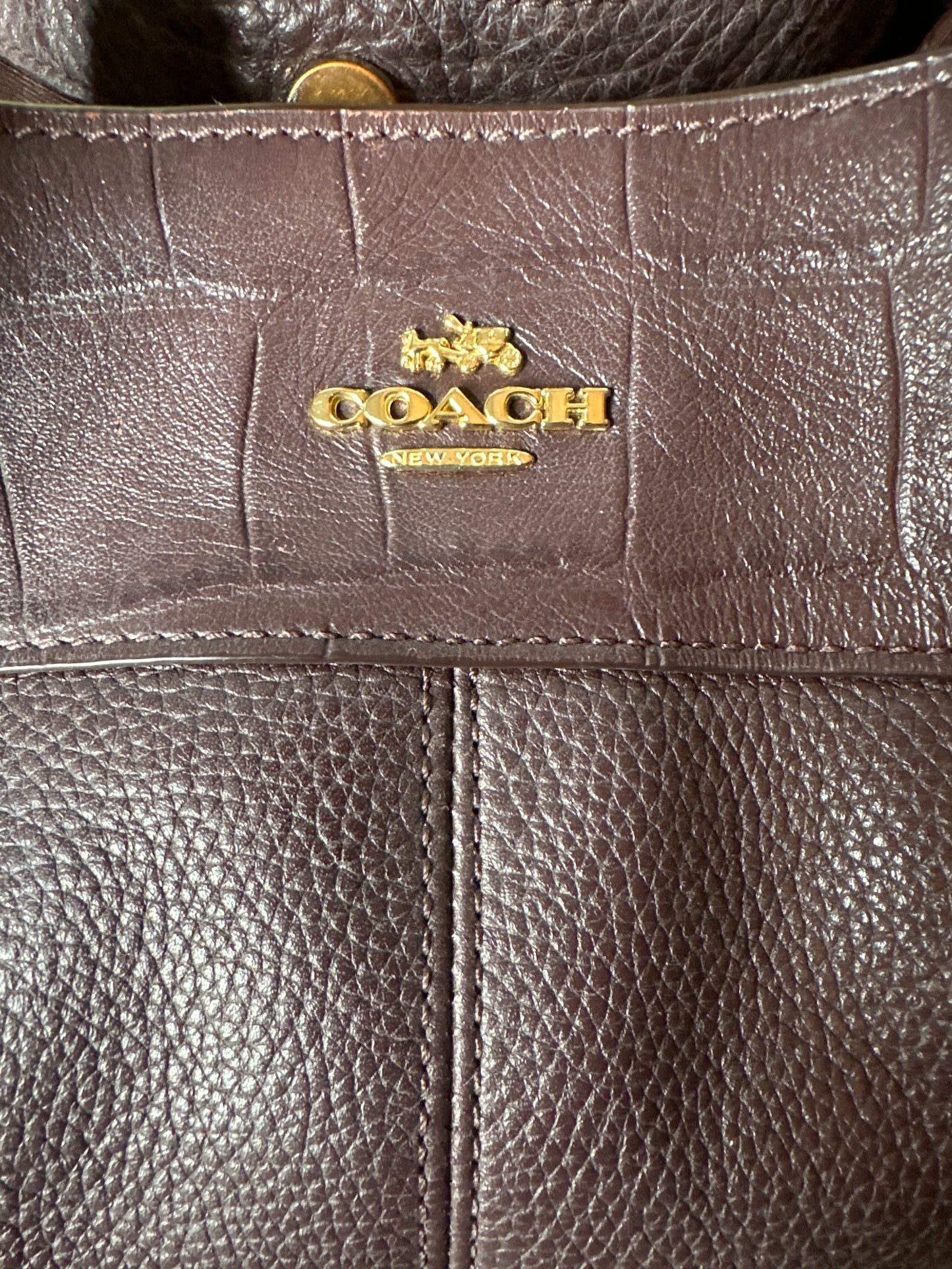 Coach Madison Phoebe Leather Snakeskin
