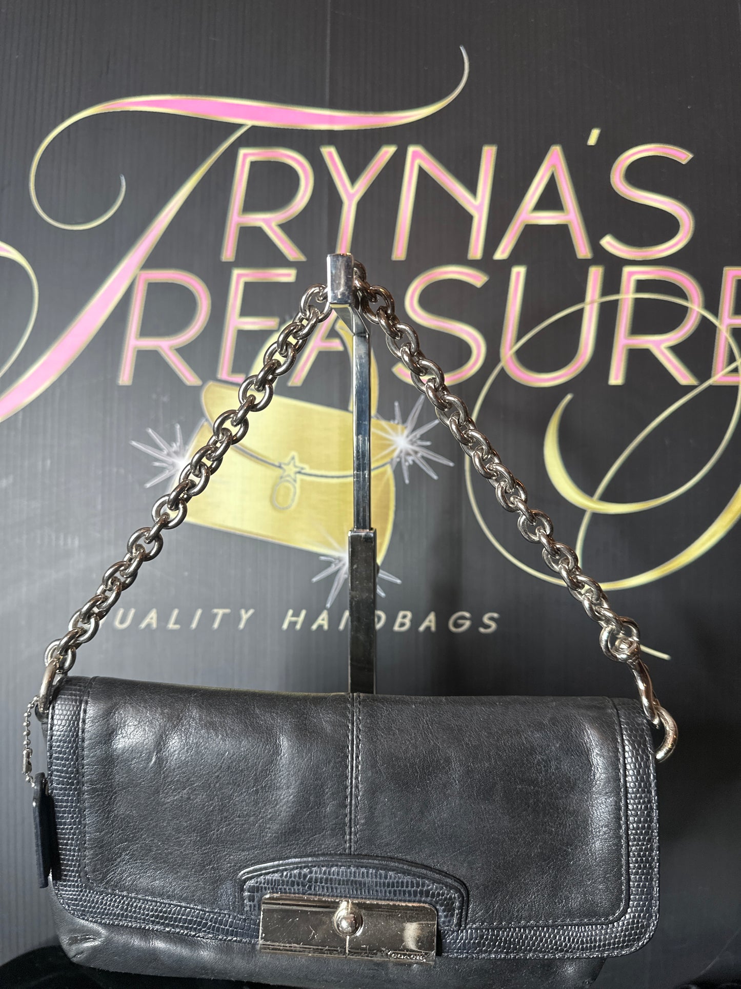Coach Leather Wristlet