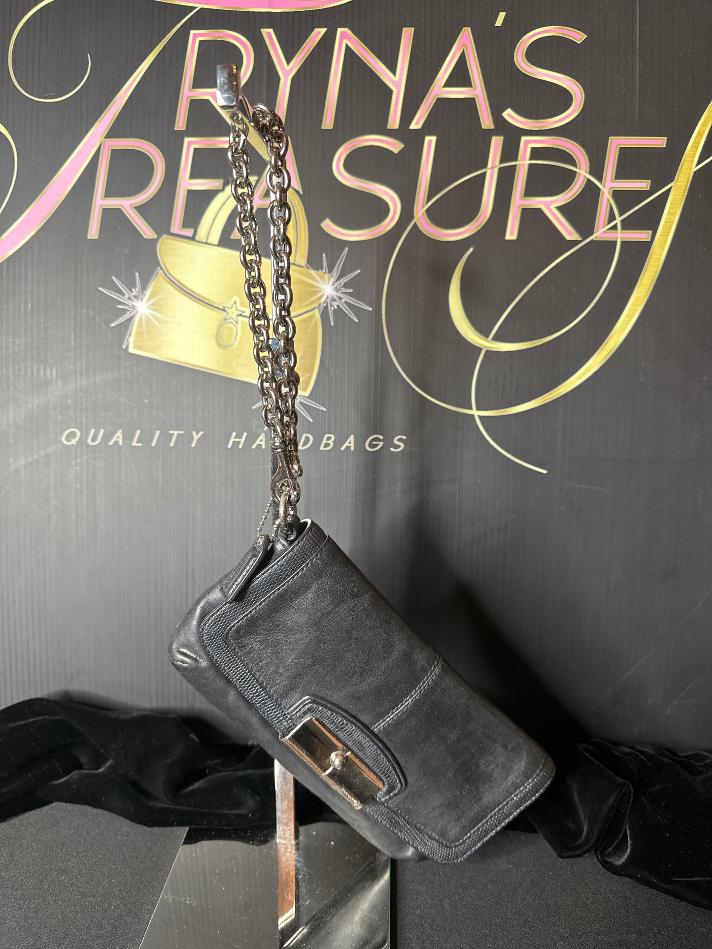 Coach Leather Wristlet