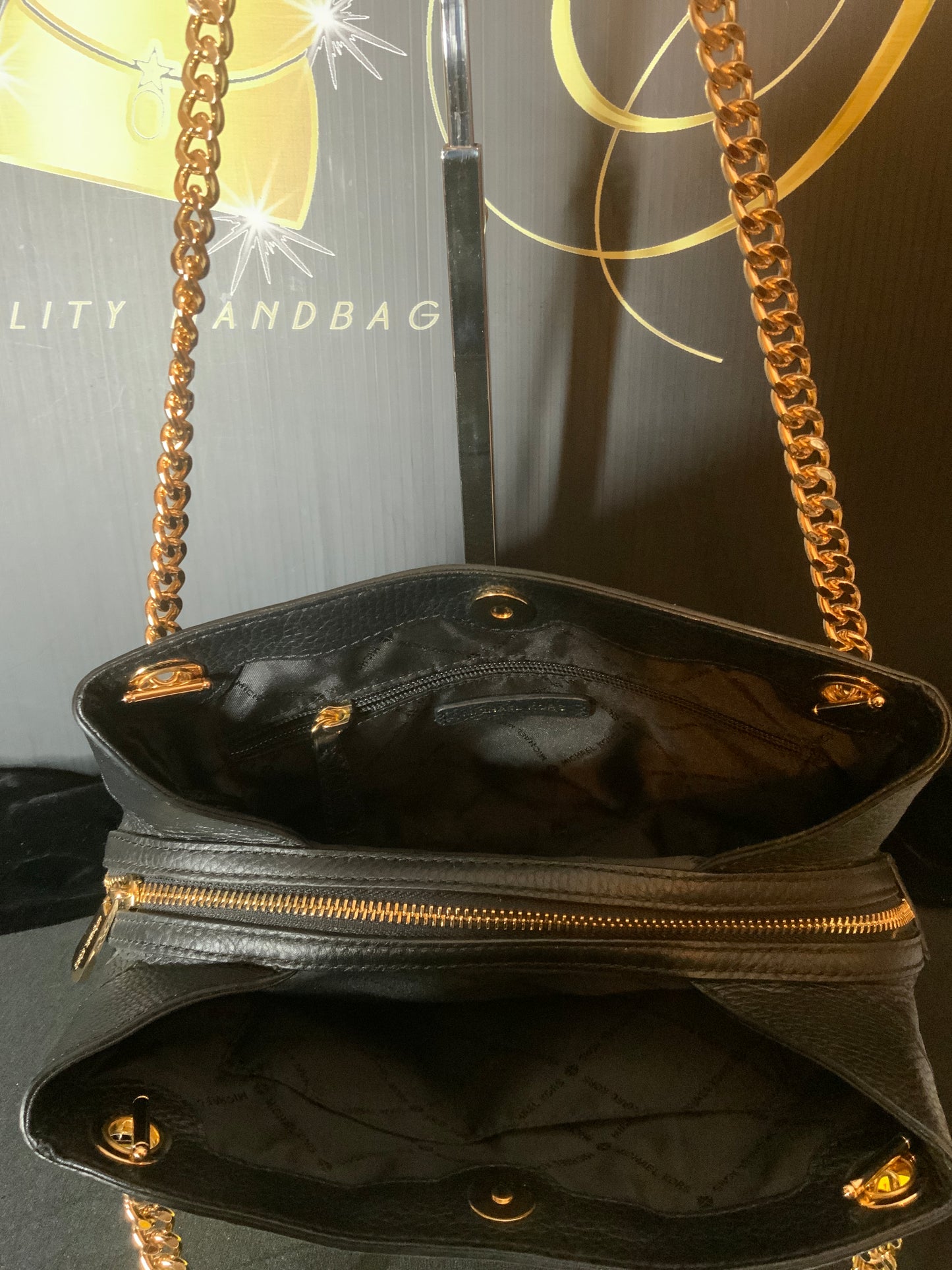 Michael Kors Leather Chained Jet Set