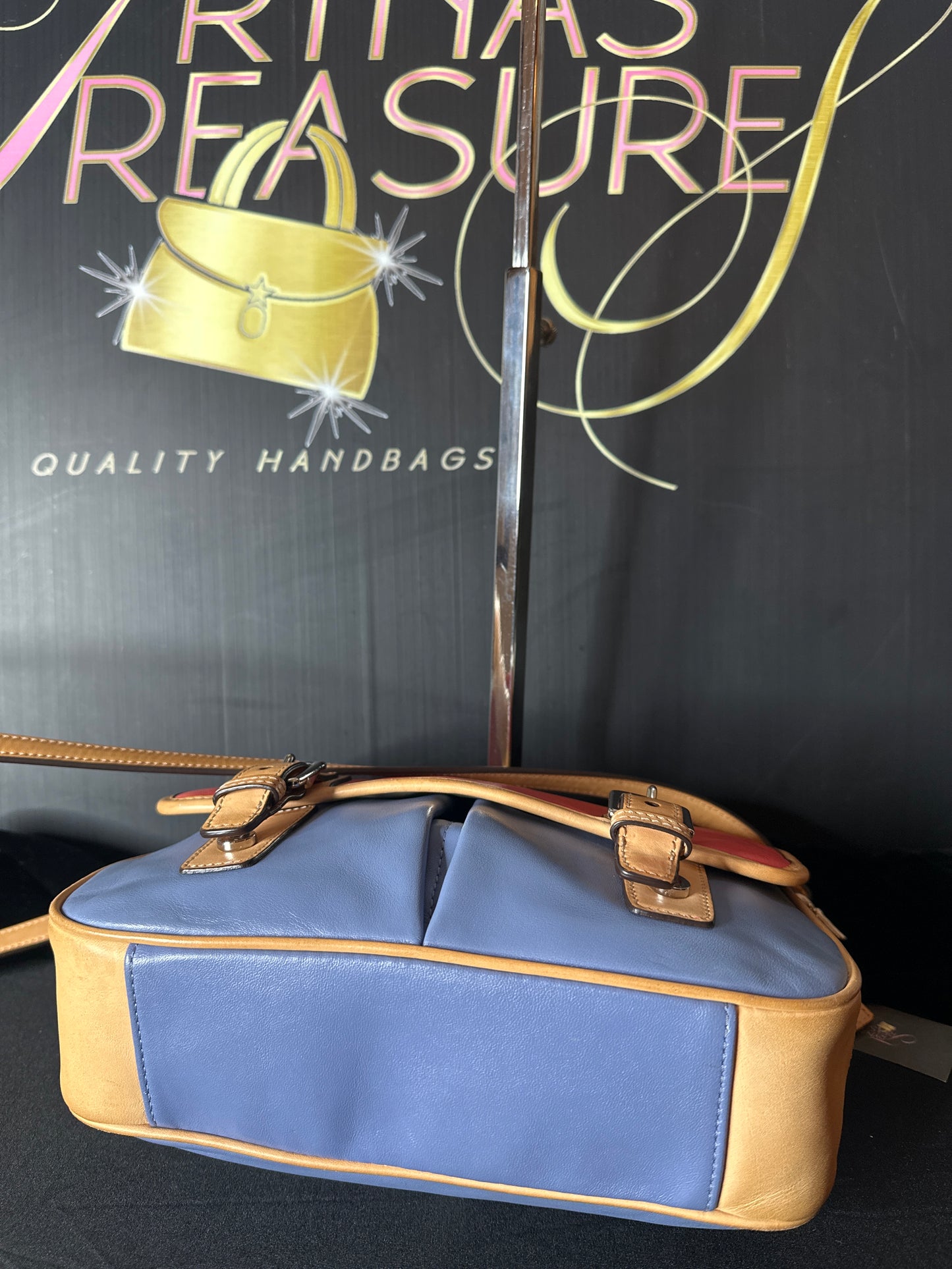 Coach Park Color Block Leather Crossbody