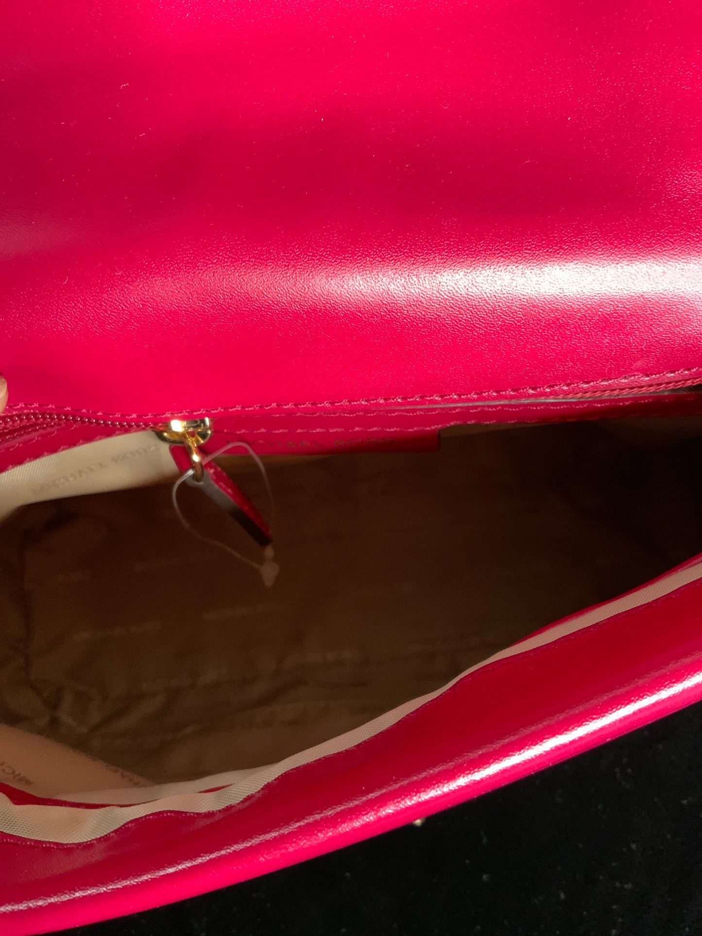 Michael Kors Sloan, double flap, leather bag