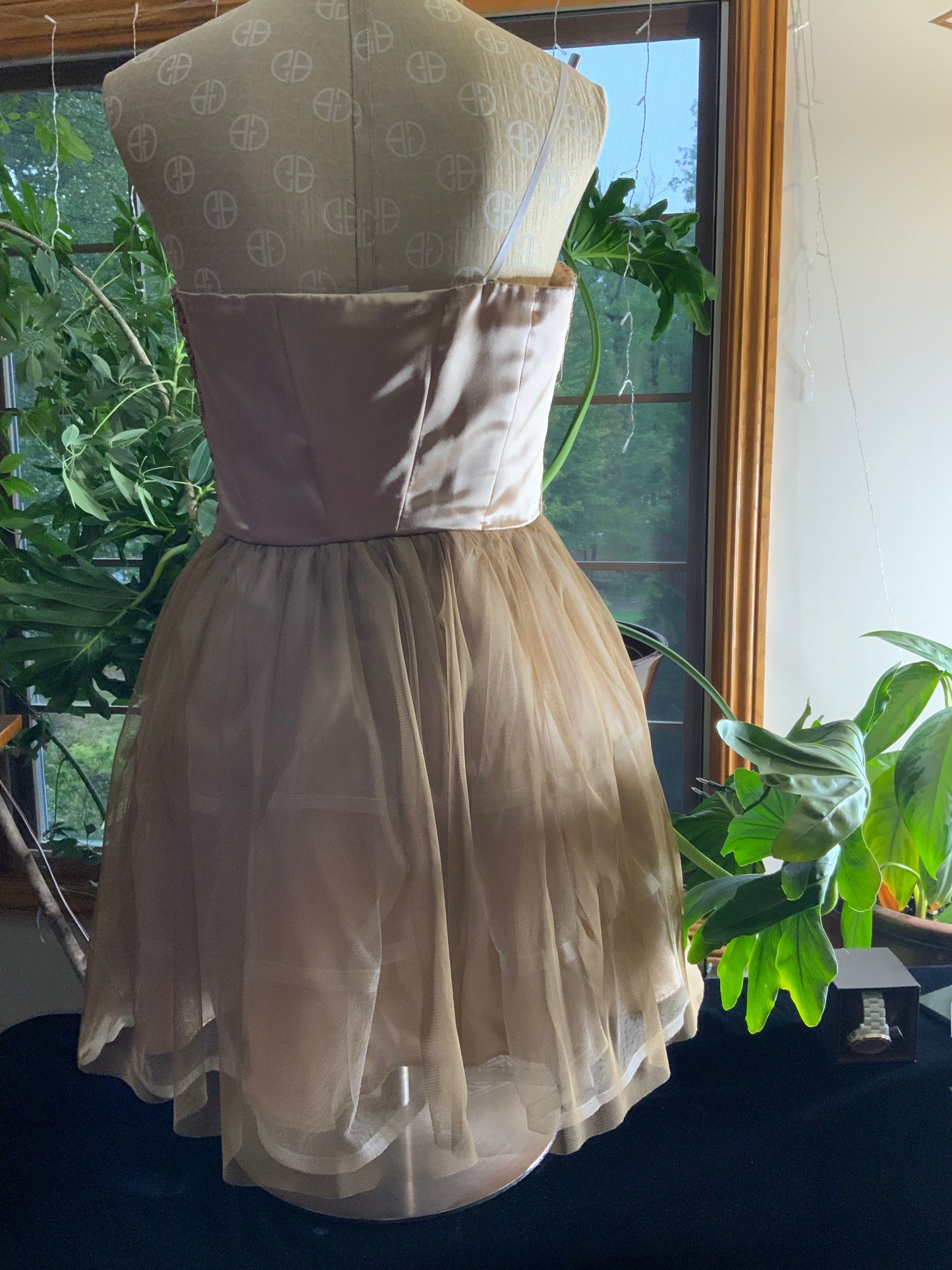 Sleeveless evening dress