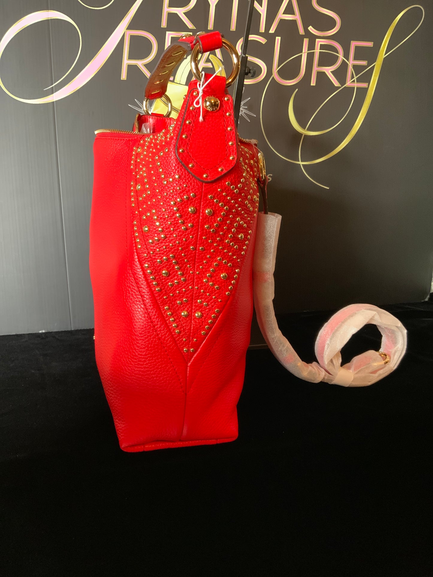 Michael Kors Aria Studded Leather Bag