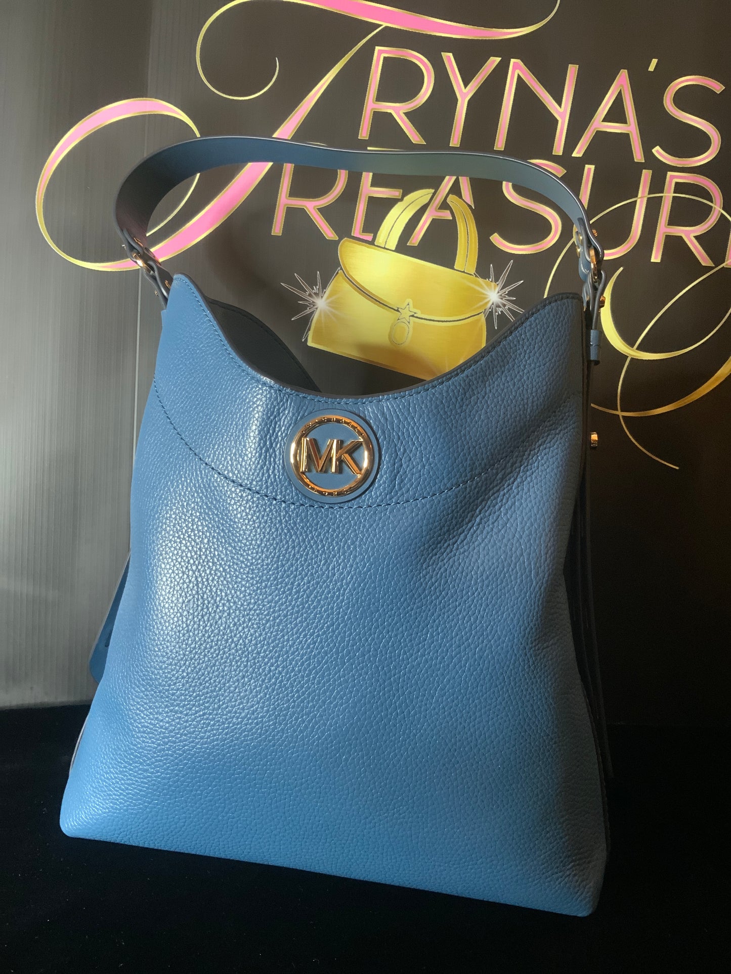 Michael Kors Pebbled Leather Shoulder Bag