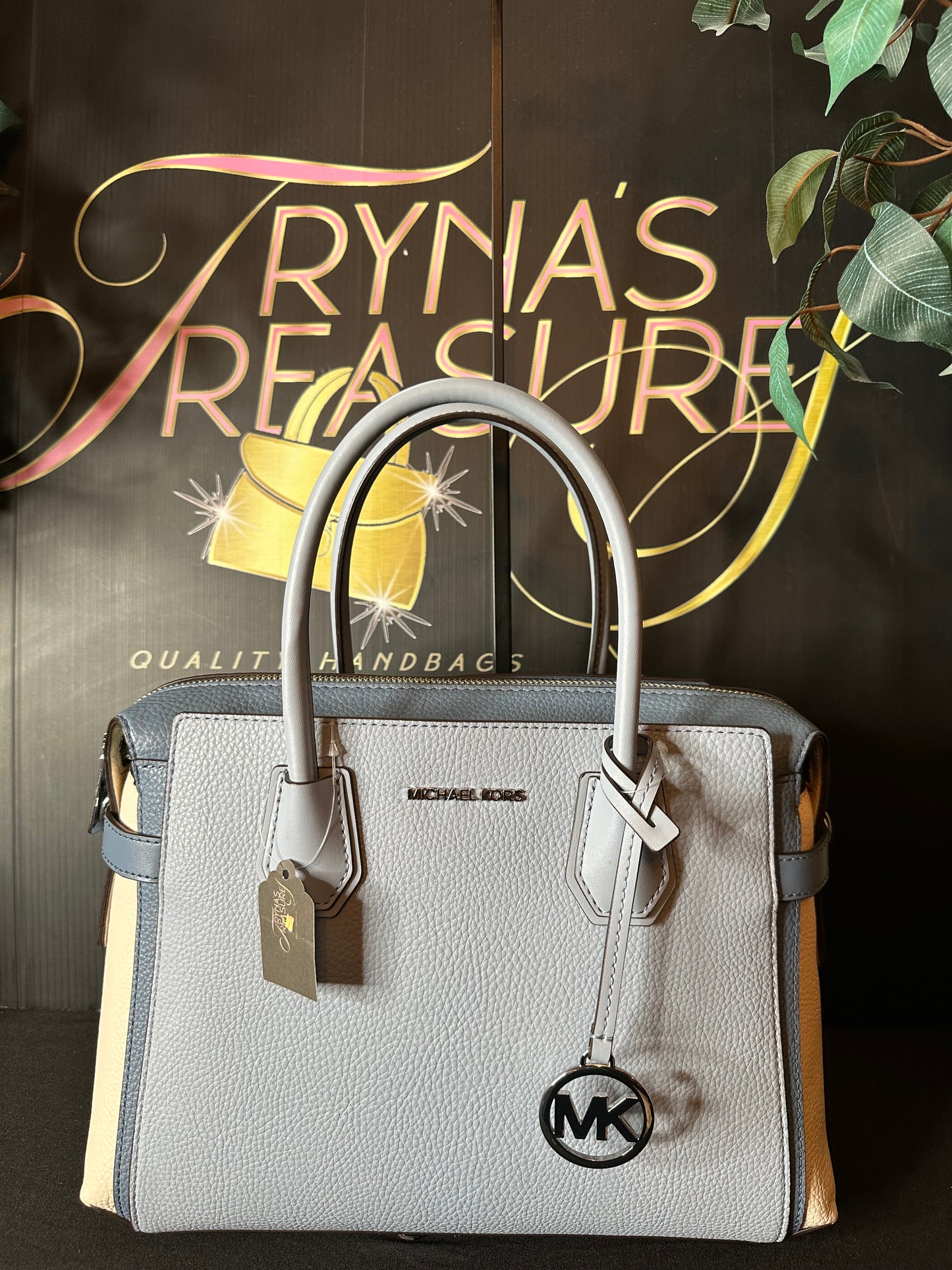 Michael Kors Mercer Color-Block Satchel