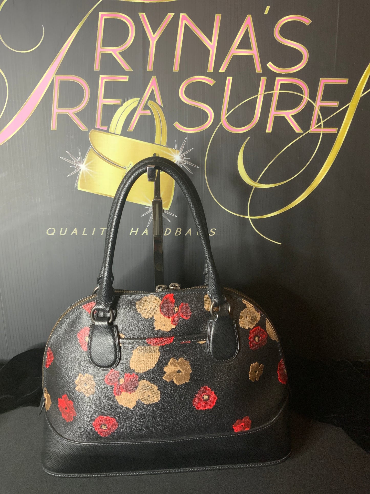 Coach Floral Domed Satchel