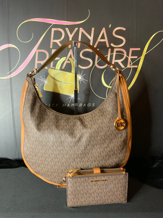 Signature Michael Kors Large Hobo Bag