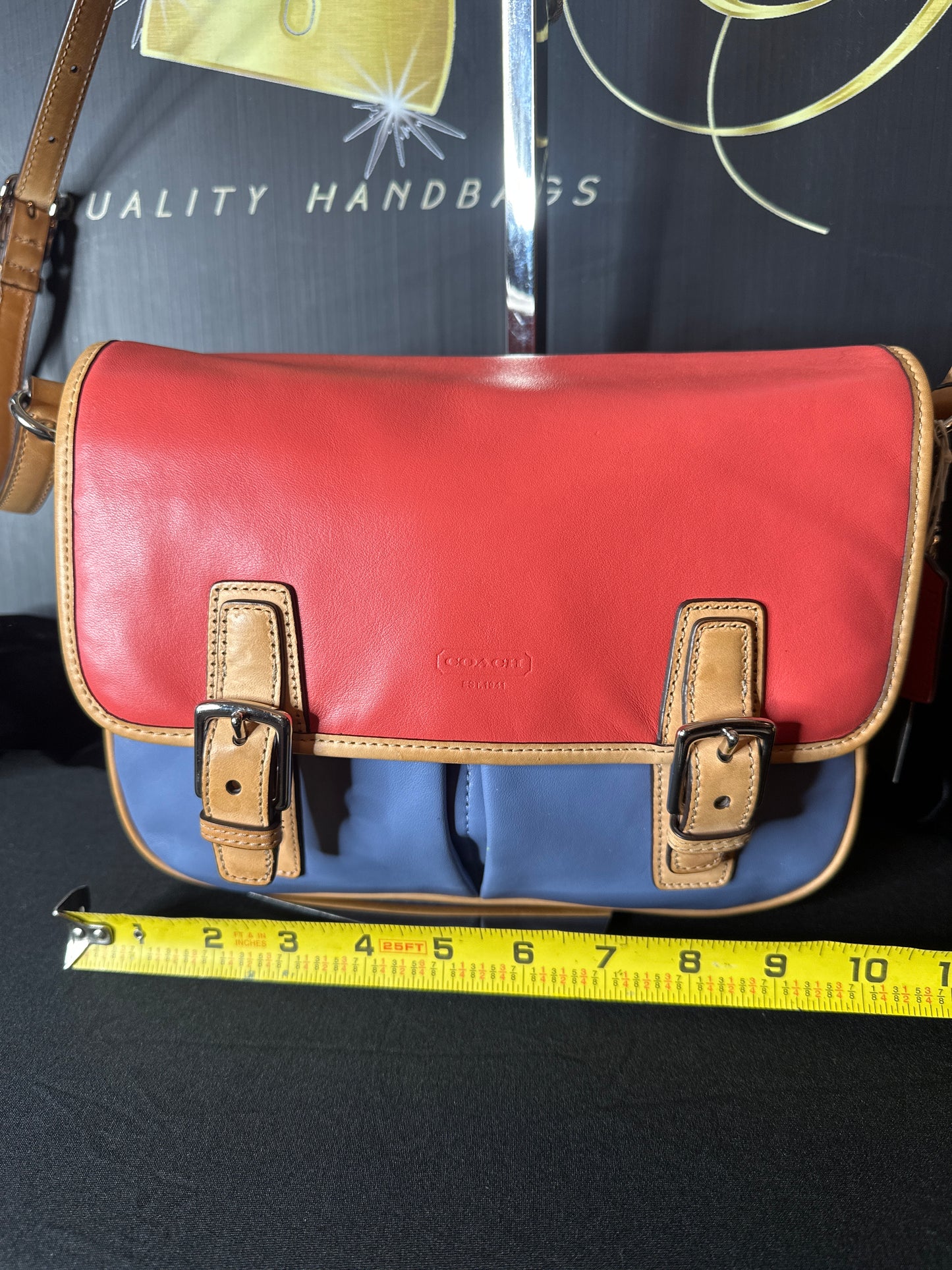 Coach Park Color Block Leather Crossbody