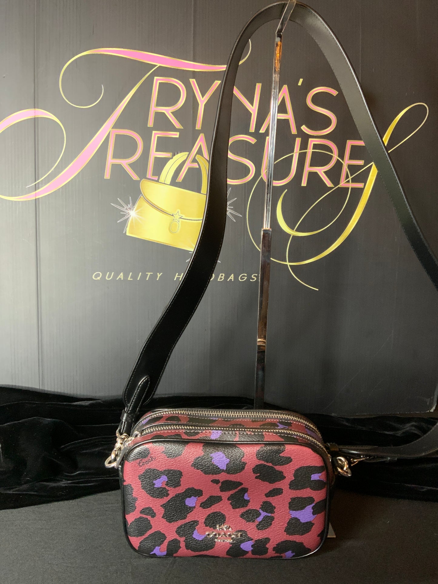 Coach Jes  Leopard Crossbody