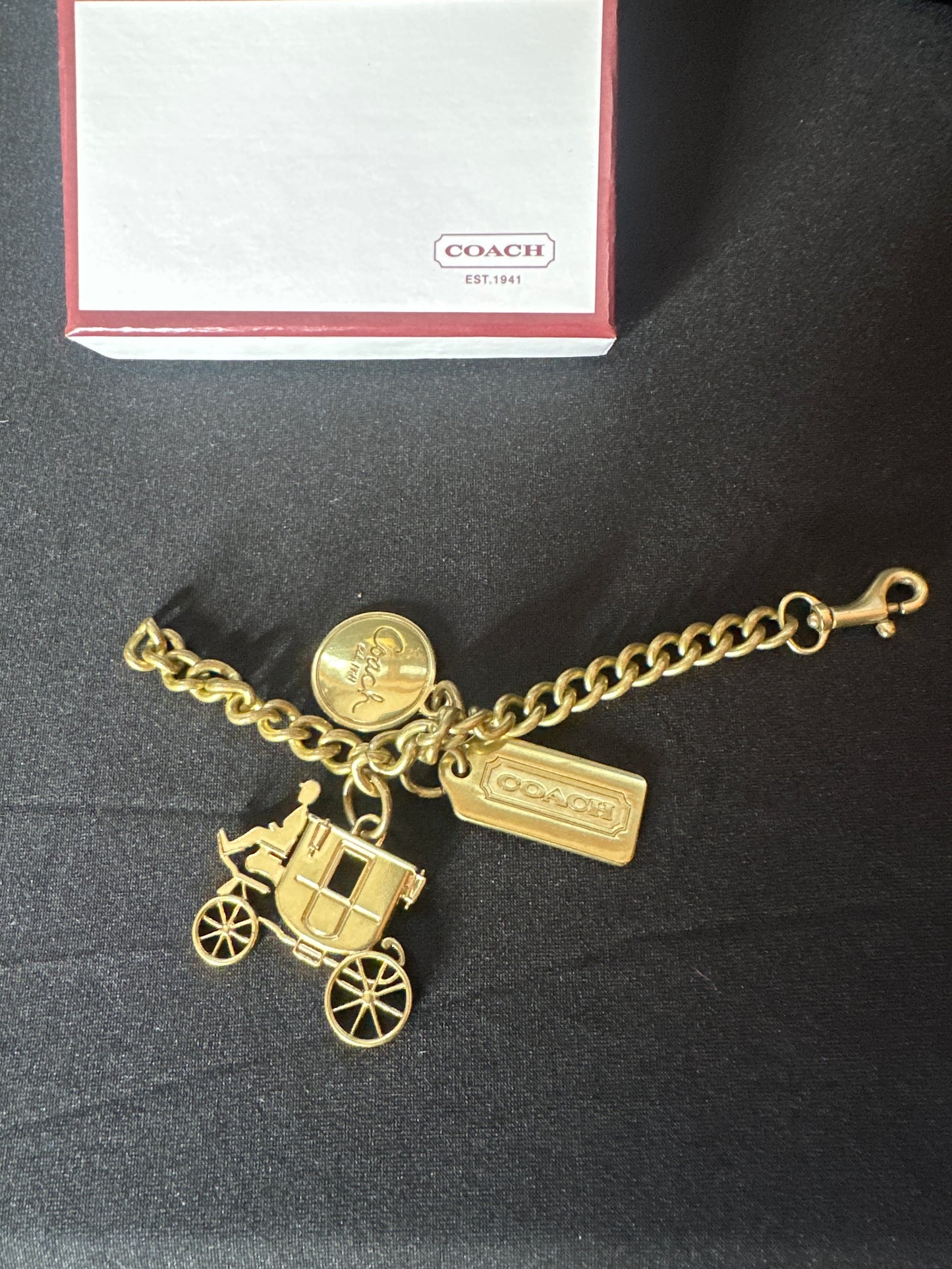 Coach key chain/ purse decor