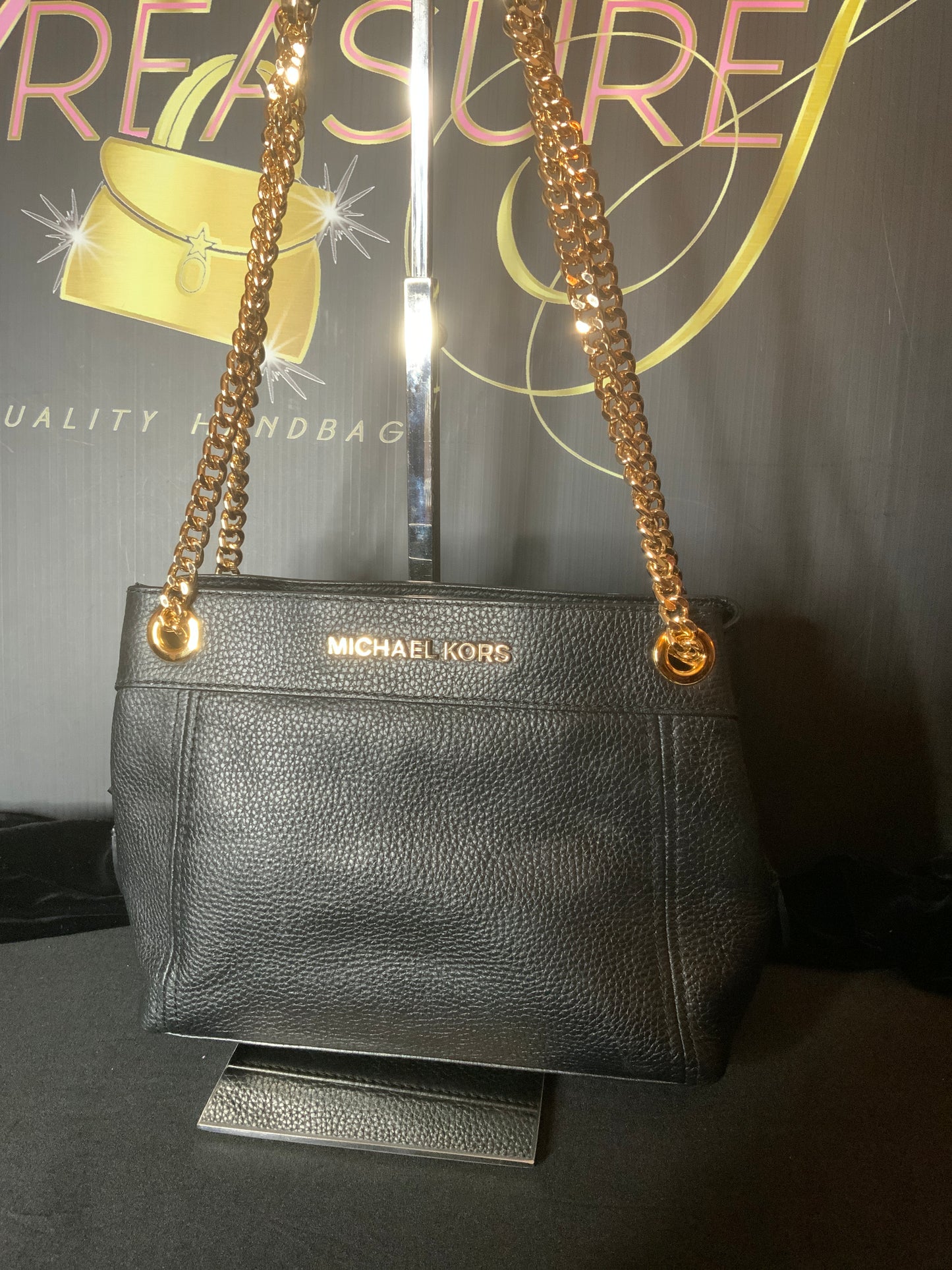 Michael Kors Leather Chained Jet Set