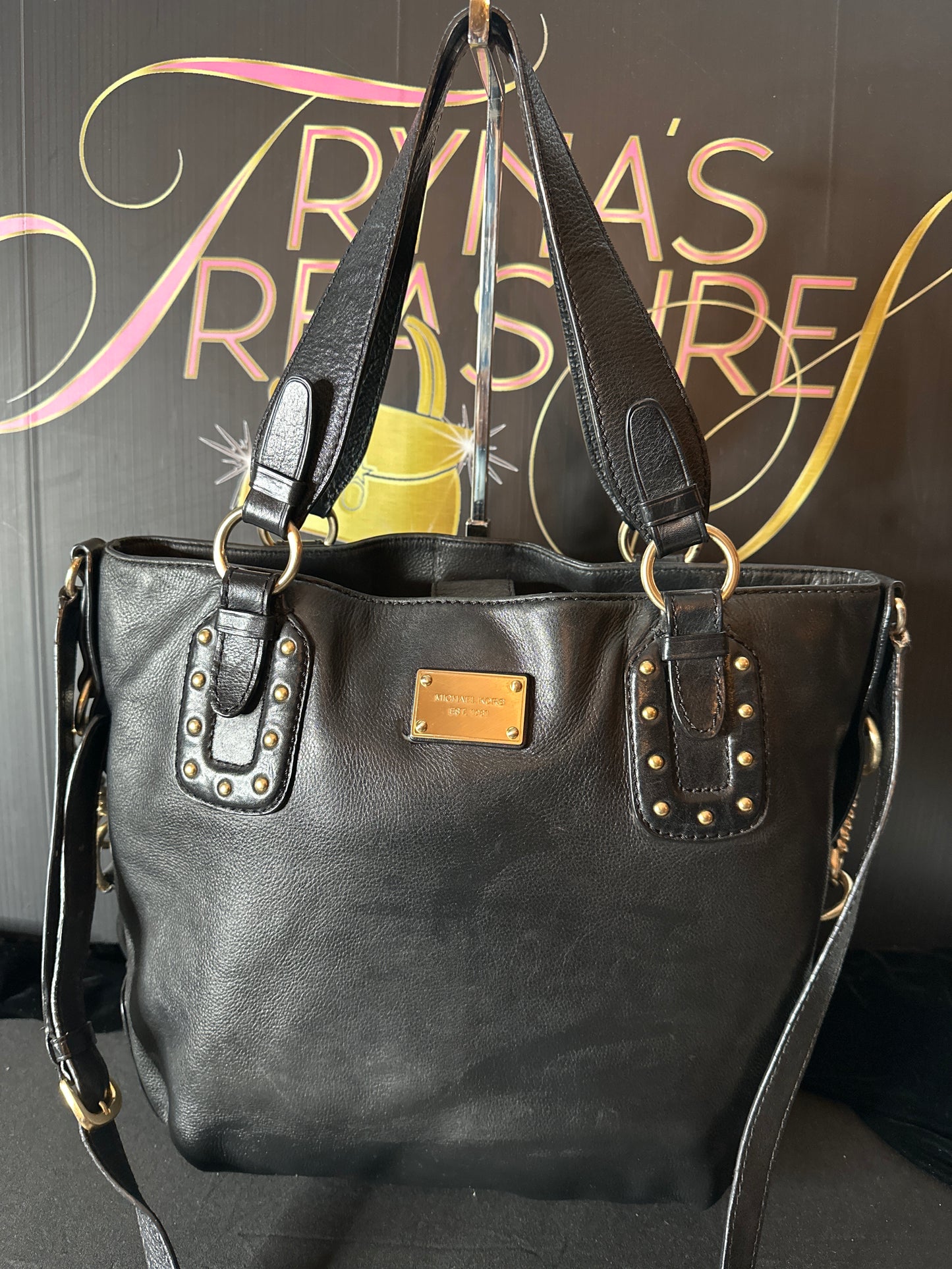 Michael Kors Large Leather Studded Bag