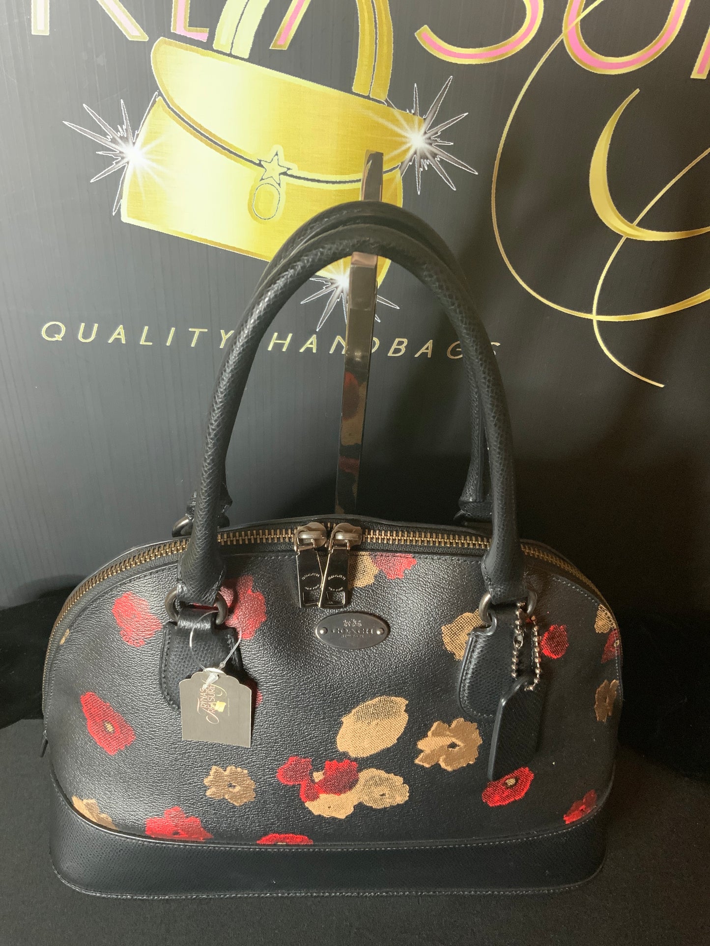 Coach Floral Domed Satchel