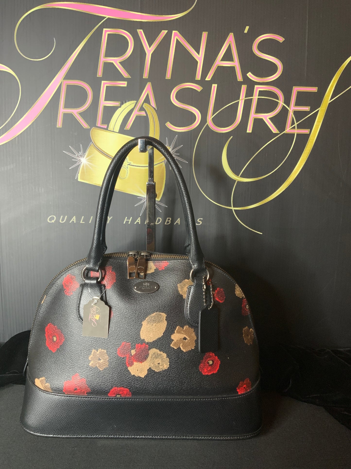 Coach Floral Domed Satchel