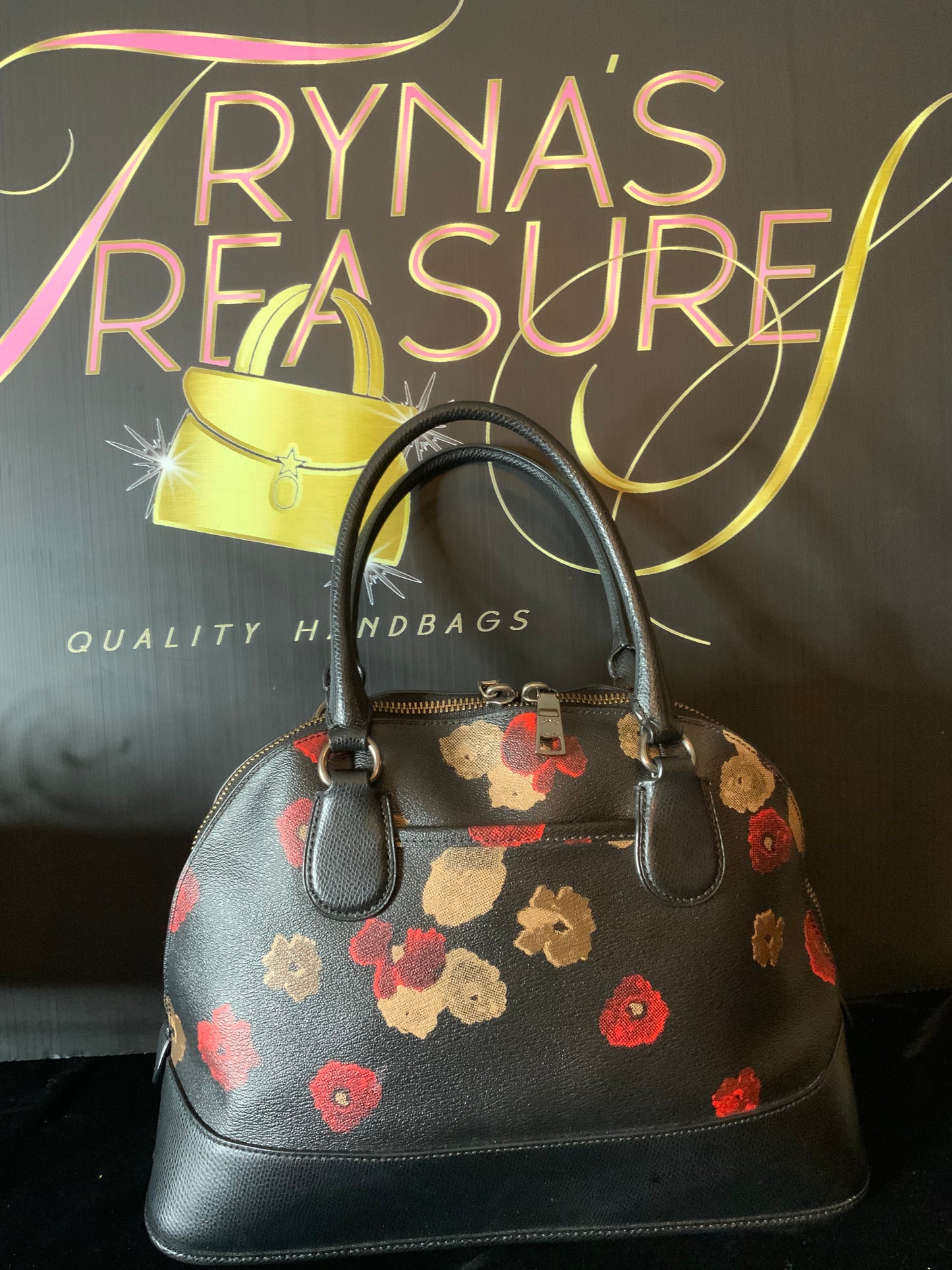 Coach Cora Floral Dome Satchel