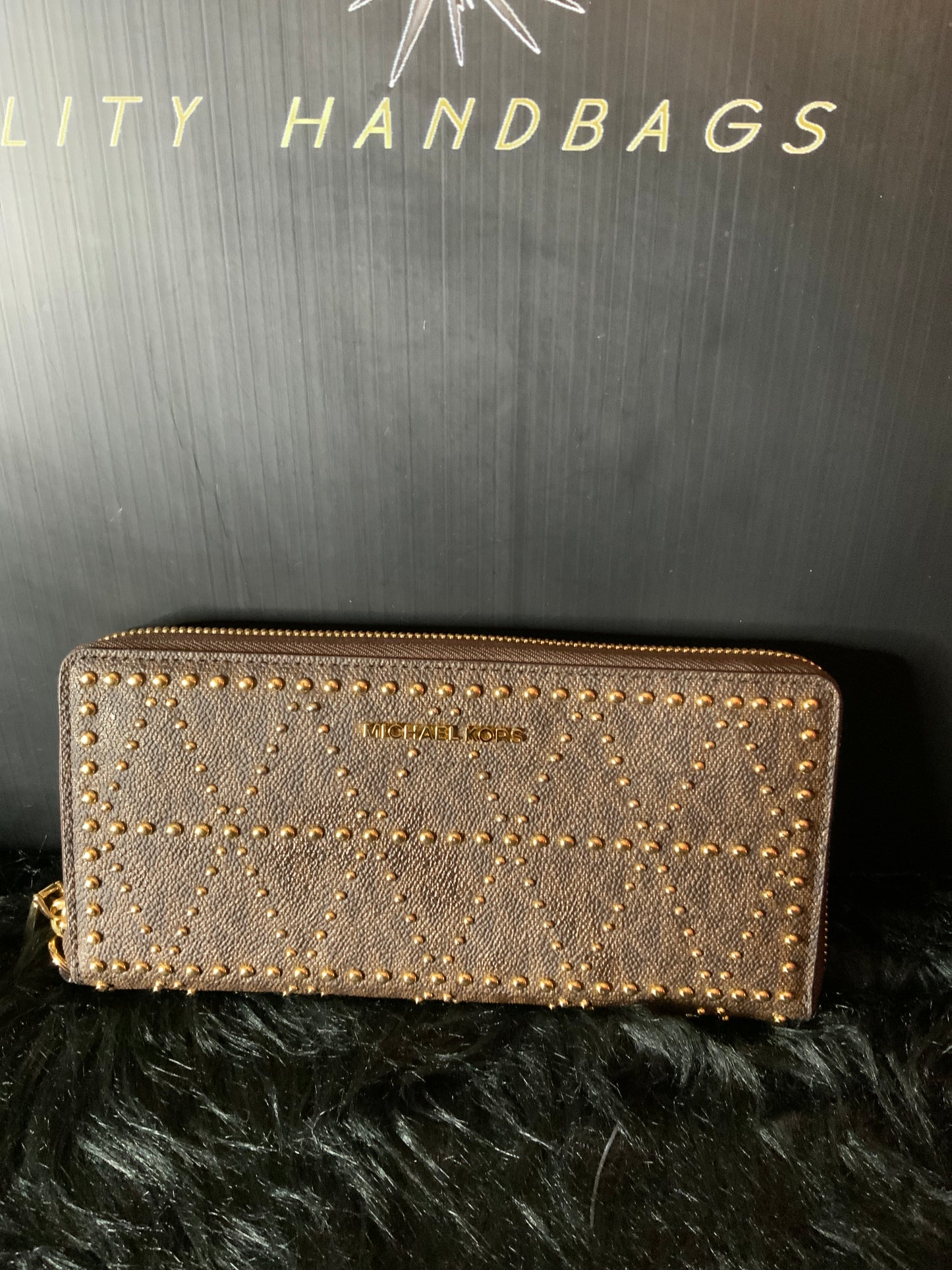 Michael KorsJet Set Continental Studded Wallet