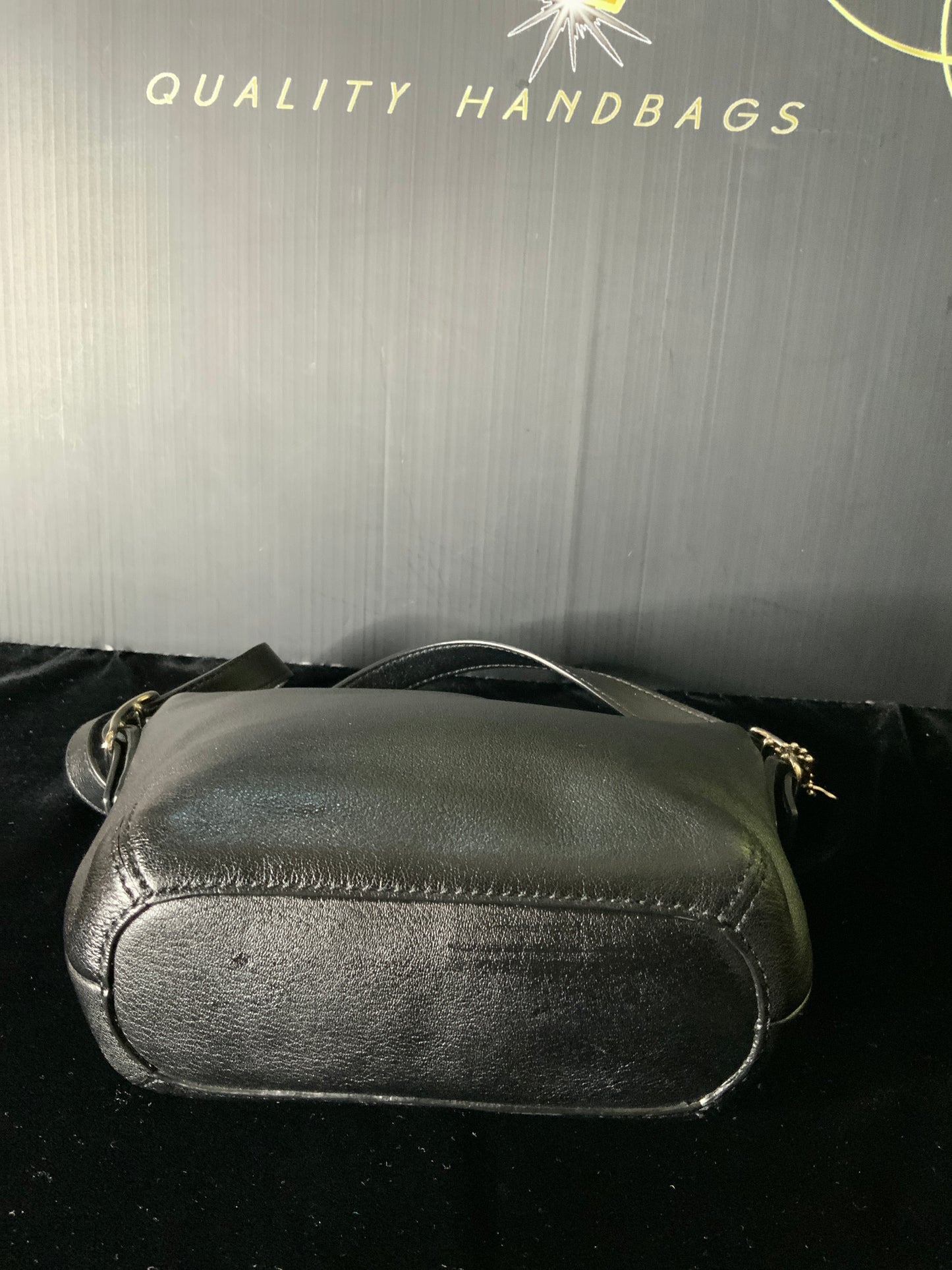 Coach vintage leather mini baguette