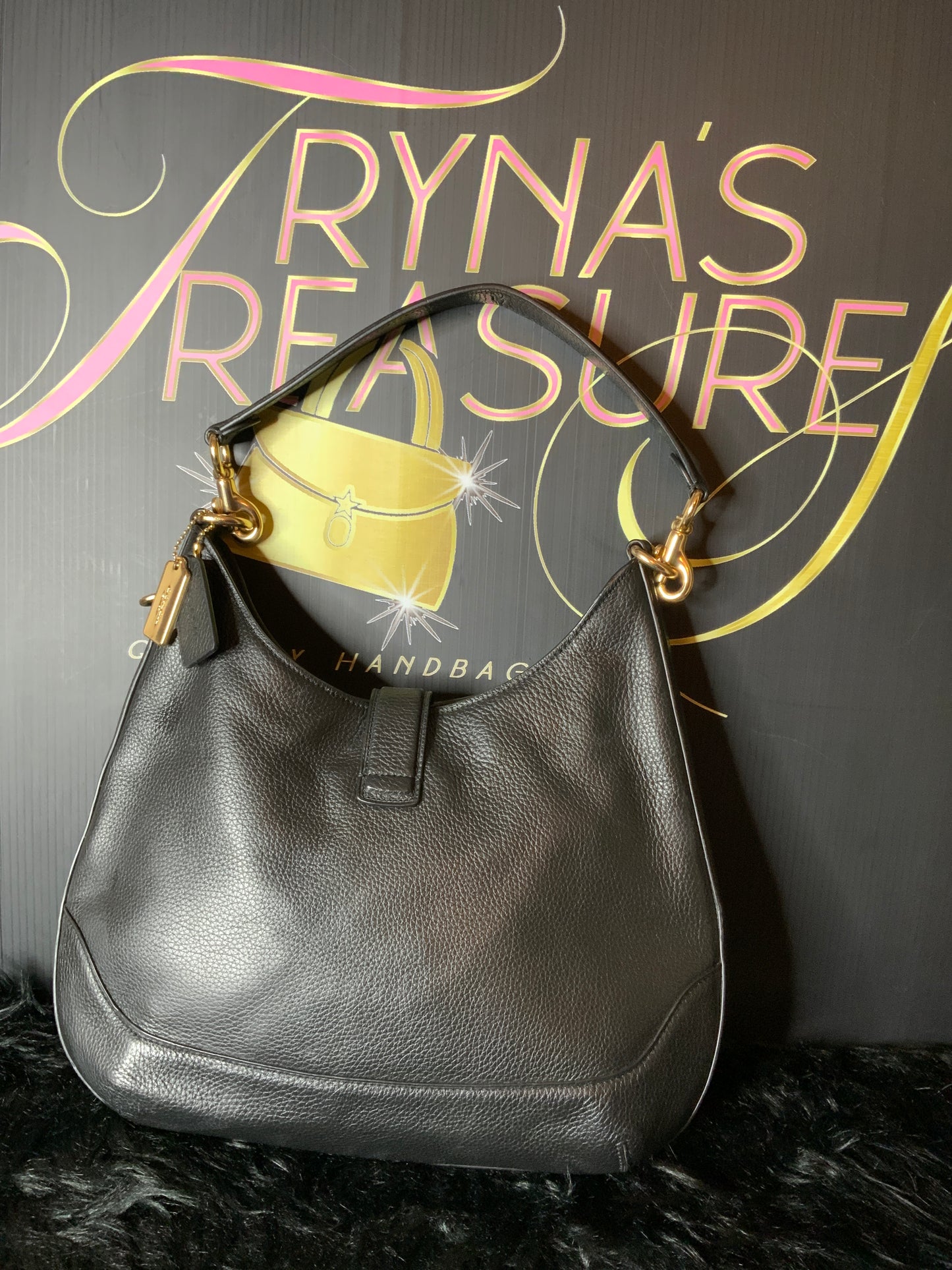 Coach Amber Leather Hobo