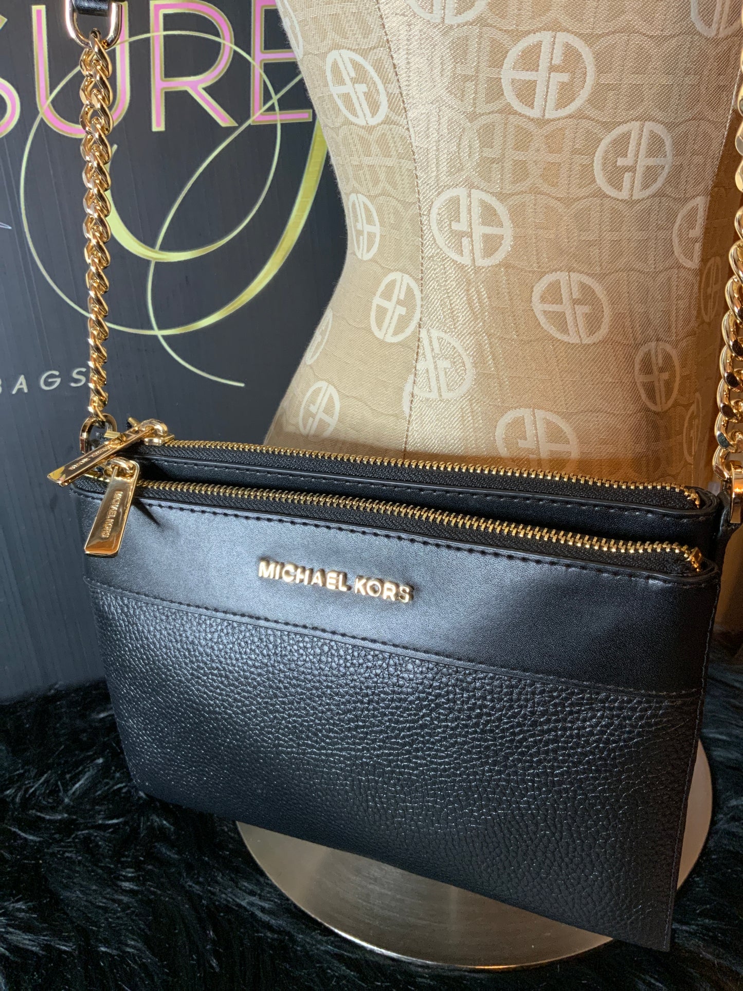 Michael Kors Double Zipper Crossbody